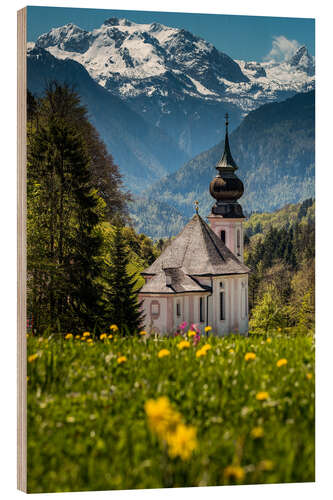 Cuadro de madera Iglesia Maria Gern en Berchtesgaden