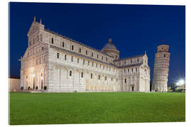 Acrylic print Cathedral and Leaning Tower of Pisa