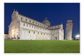 Print  Cathedral and Leaning Tower of Pisa - Tobias Richter