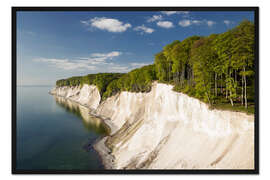 Gerahmter Kunstdruck Kreidefelsen im Frühling