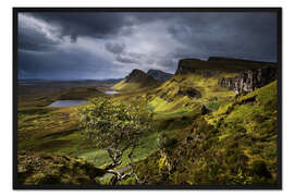 Gerahmter Kunstdruck Highlands der Isle of Skye, Schottland