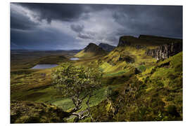 Print på skumplade Highlands of the Isle of Skye, Scotland