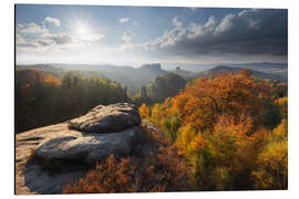 Magnettafel Sächsische Schweiz im Herbst
