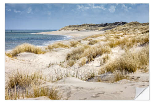 Naklejka na ścianę Wandering dunes on Sylt