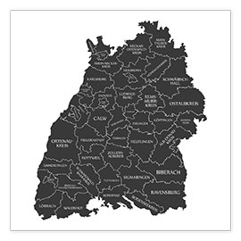 Kunstwerk  Counties of Baden Württemberg - Ingo Menhard