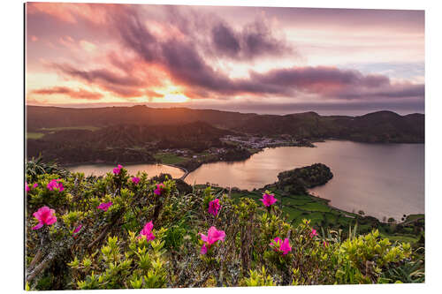 Cuadro de plexi-alu Atardecer Sao Miguel, Azores