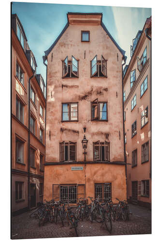 Aluminium print Old Town Stockholm, Sweden