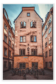 Wandbild  Altstadt Stockholm, Schweden - Sören Bartosch