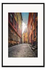 Gerahmter Kunstdruck Straßen von Stockholm