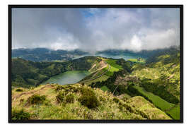 Gerahmter Kunstdruck Sao Miguel auf den Azoren