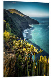 Acrylic print Atlantic coast of the Azores, Portugal