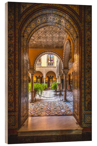 Holzbild Orientalisches Flair in Sevilla