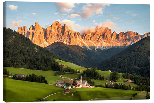 Canvas-taulu Sankt Magdalena Funes, South Tyrol