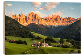 Puutaulu Sankt Magdalena Funes, South Tyrol