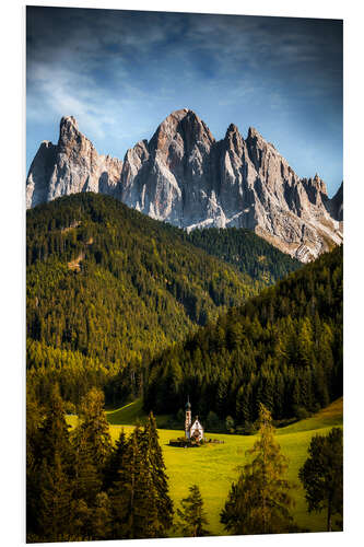 Bilde på skumplate Santa Magdalena, South Tyrol, Dolomites