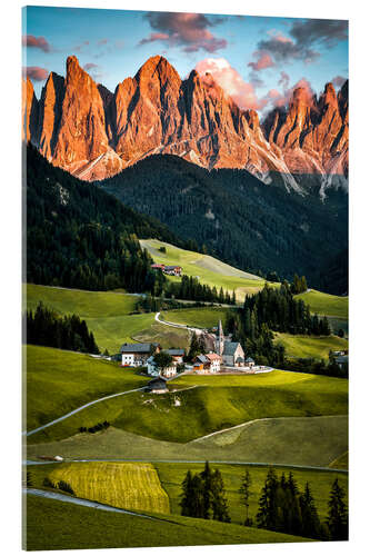 Acrylic print Dolomites South Tyrol