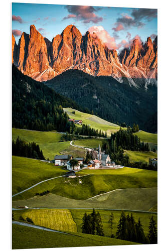 Foam board print Dolomites South Tyrol