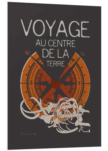 Tableau en PVC Voyage au centre de la terre