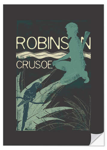 Vinilo para la pared Robinson Crusoe