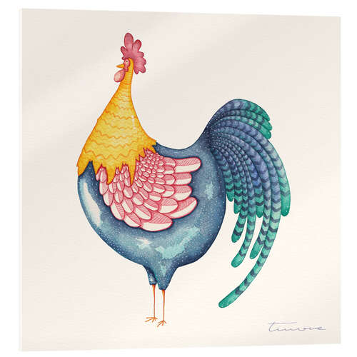 Acrylic print Gala Rooster