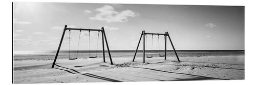 Galleritryk Swings on the beach