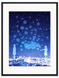 Gerahmter Kunstdruck Das Blau in dir