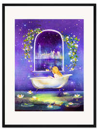 Gerahmter Kunstdruck Stadtnacht