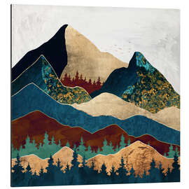 Magnettafel Malachitgebirgslandschaft