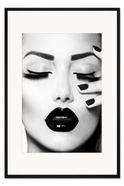 Gerahmter Kunstdruck Schwarze Nägel