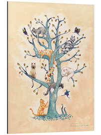 Magnettafel Der Baum des Katzenlebens