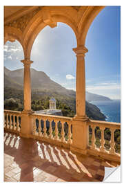 Selvklebende plakat View of the coast of Majorca