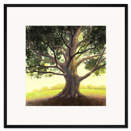 Gerahmter Kunstdruck Sommer Baum