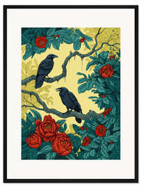 Gerahmter Kunstdruck Garten der Fantasie