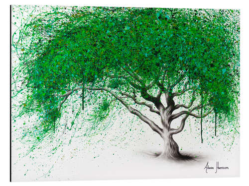 Aluminiumsbilde Green Breeze Tree