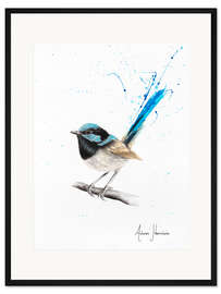 Gerahmter Kunstdruck Zaunkönig Weisheit