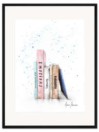 Gerahmter Kunstdruck Balance der Bücher