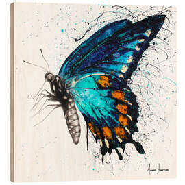 Wood print Butterfly Bliss