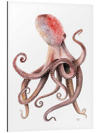 Alubild Aquarell Oktopus