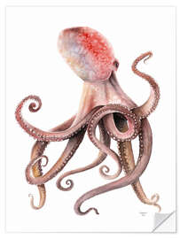 Wandsticker Aquarell Oktopus