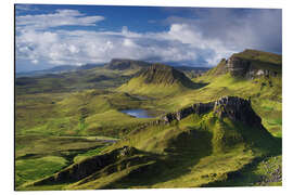 Tableau en aluminium Highlands sur l'île de Skye en été, Écosse