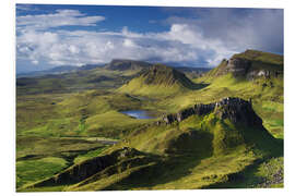 Foam board print Highlands on the Isle of Skye in summer, Scotland