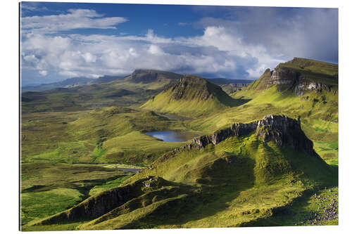 Tableau en plexi-alu Highlands sur l'île de Skye en été, Écosse