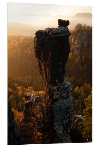 Gallery print Needle with fog in autumn