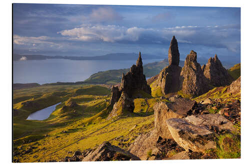 Alubild Felsen des Old Man of Storr auf der Isle of Skye, Schottland