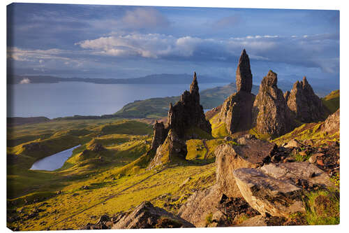 Leinwandbild Felsen des Old Man of Storr auf der Isle of Skye, Schottland