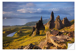 Wandsticker Felsen des Old Man of Storr auf der Isle of Skye, Schottland