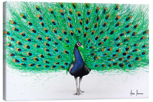 Canvas print Proud Peacock