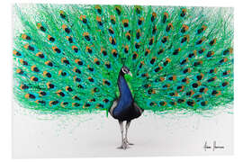 Foam board print Proud Peacock