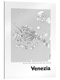 Gallery print City map of Venice