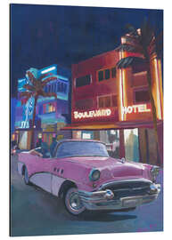 Magnettafel Ocean Drive bei Nacht, Miami Beach, Florida